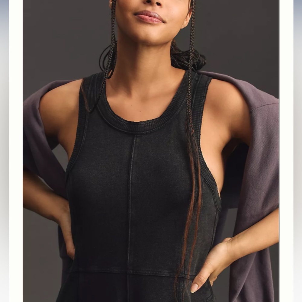 Anthropologie Daily Practice Horizon Wide-leg Knit Jumpsuit - Picture 4 of 6